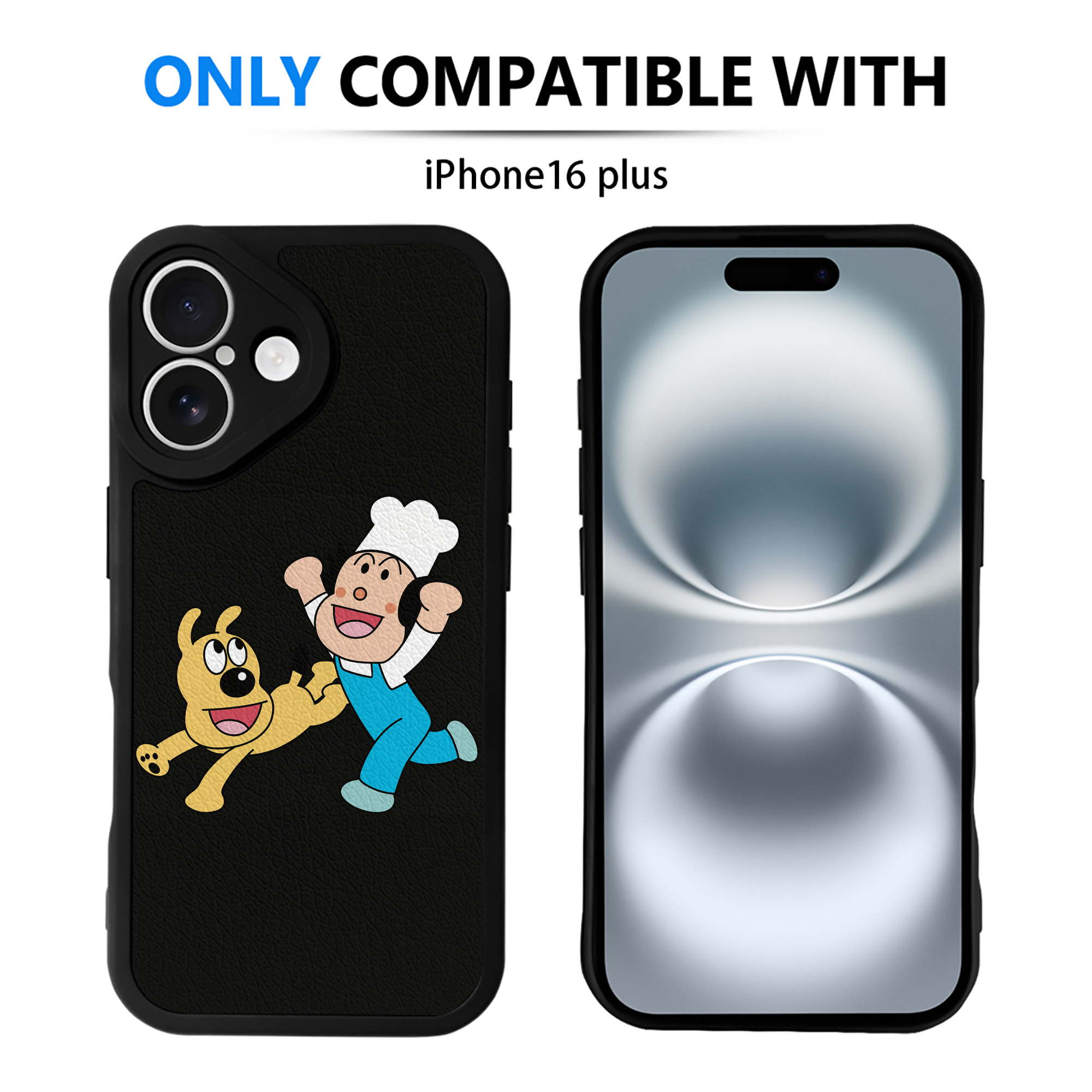 （画像用） アンパンマン Anpanman 【iPhone 16シリーズ対応】シリコンスマホケース（レザー調） 材質：シリコン